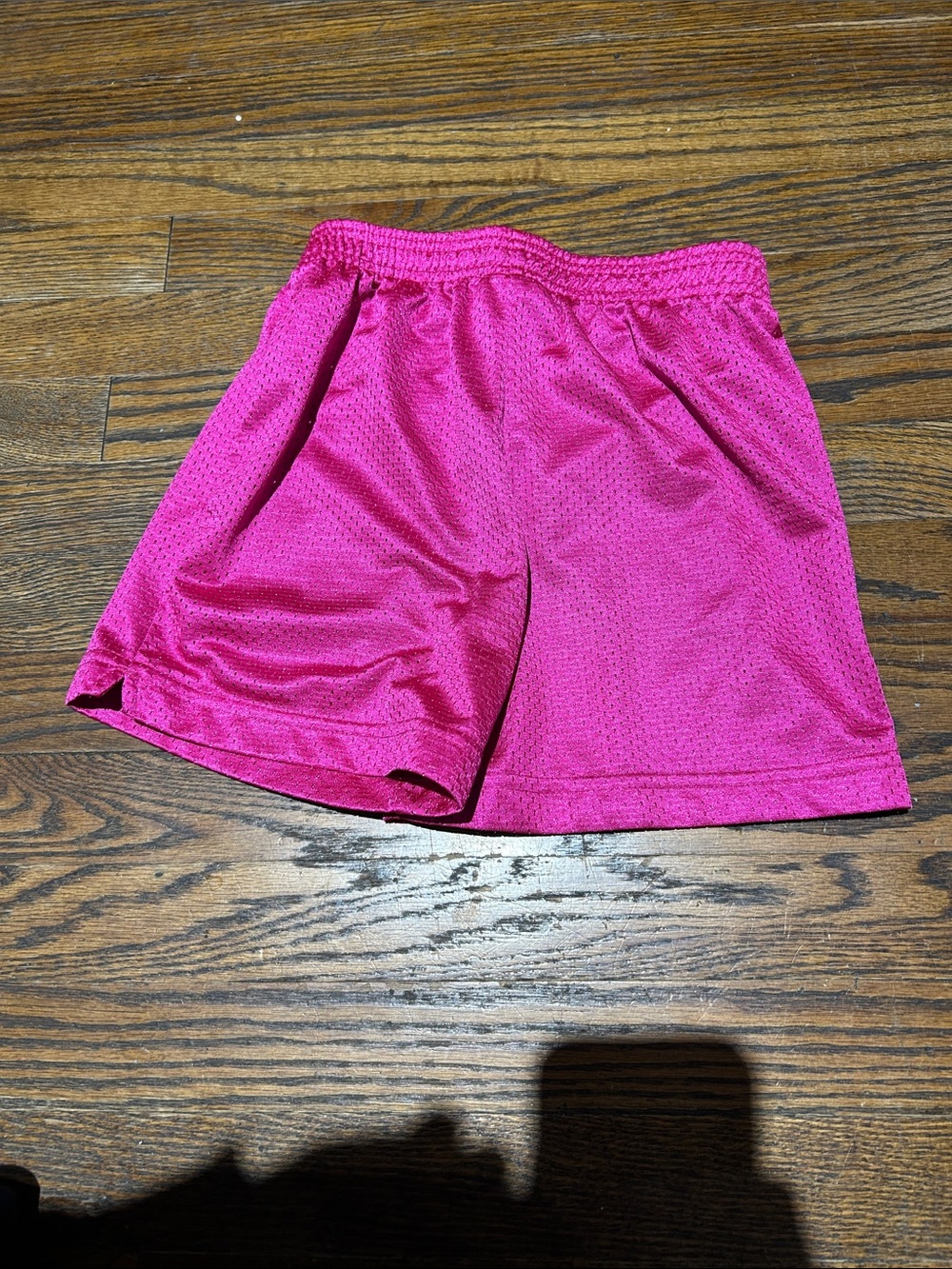 Danskin Now Girls' Hot Pink Athletic Mesh Shorts 7-8 - Picture 3 of 4